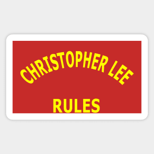 Christopher Lee Rules Sticker